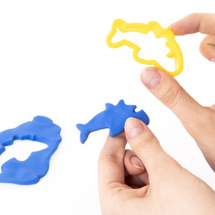 Пластилин в ведерке Юнландия «Подводный мир», 5 цветов, 300 г, 3 формочки — картинка 6