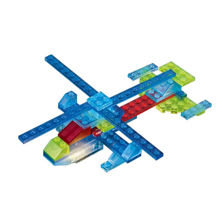 Светящийся конструктор CRYSTALAND «Вертолет 4 в 1» — картинка 2