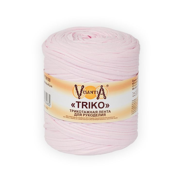 Пряжа Visantia TRIKO, розовый, 1 шт. по 500 г