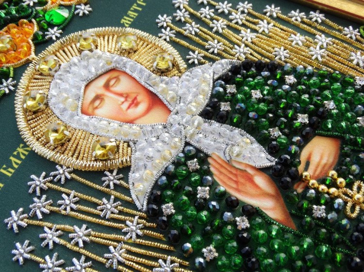 Набор вышивки хрустальными камнями «Святая Матрона Московская» — картинка 5