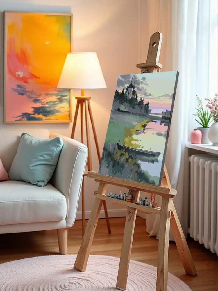 Картина по номерам «Вечереет» — картинка 9