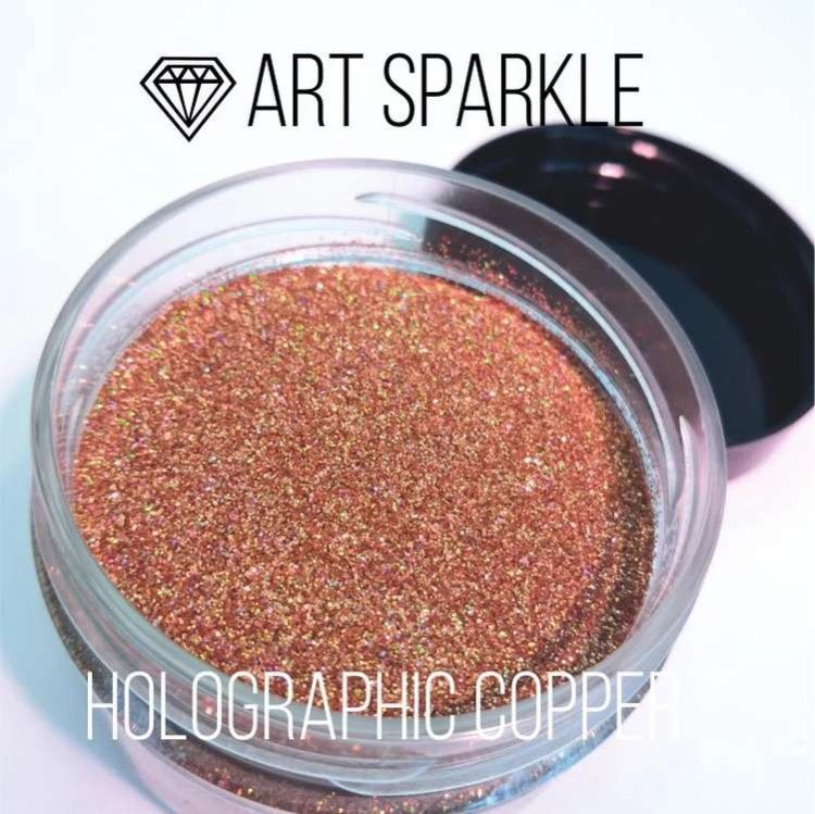 Глиттер мелкий Holografic Copper, 50 г, Craftsmen.store — картинка 2