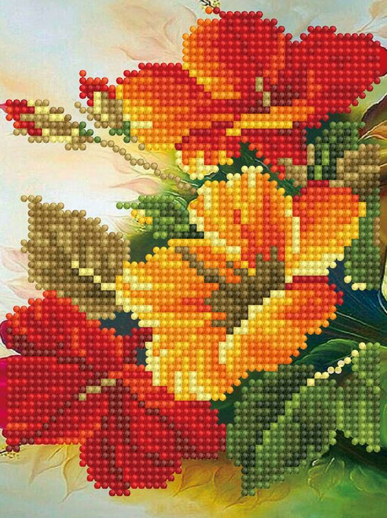 Алмазная вышивка «Огненные оттенки» — картинка 2