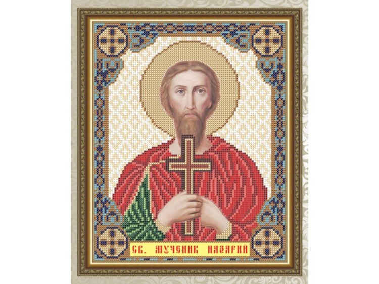 Рисунок на ткани «Святой Мученик Назарий»