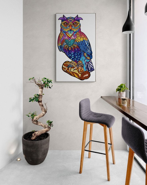 Деревянные пазлы «Величественная Сова S», Woodbests — картинка 7