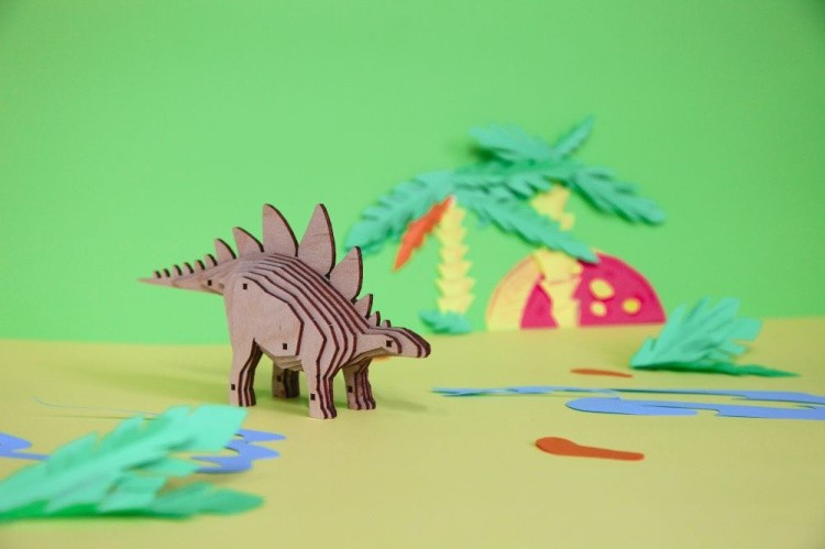 Конструктор из дерева «Стегозавр», UNIWOOD — картинка 3