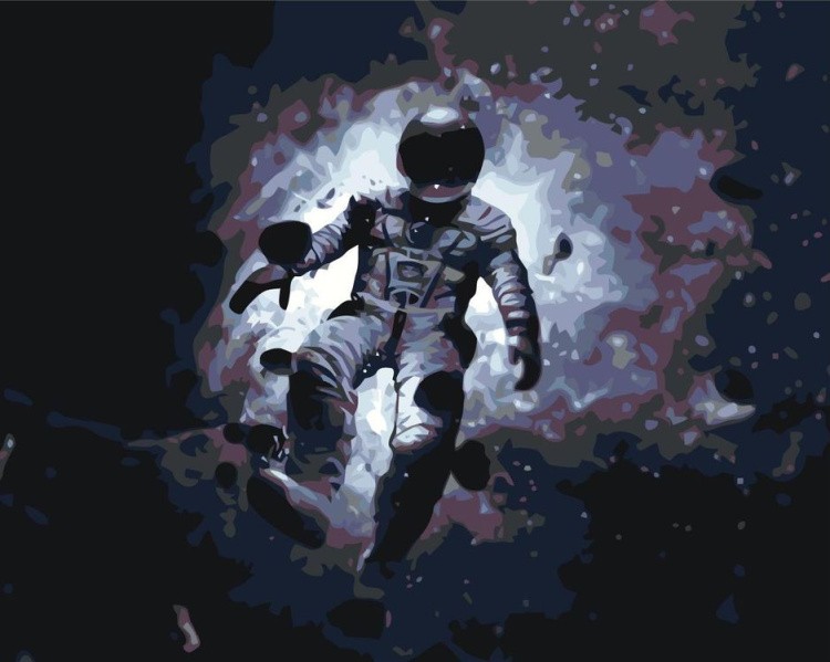 Картина по номерам «Полет в космосе»