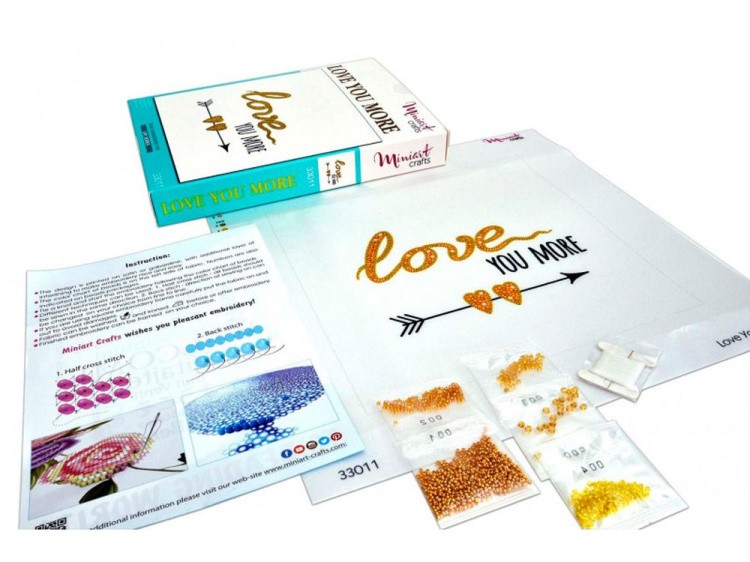 Набор вышивки бисером «Люблю Тебя Больше» — картинка 4