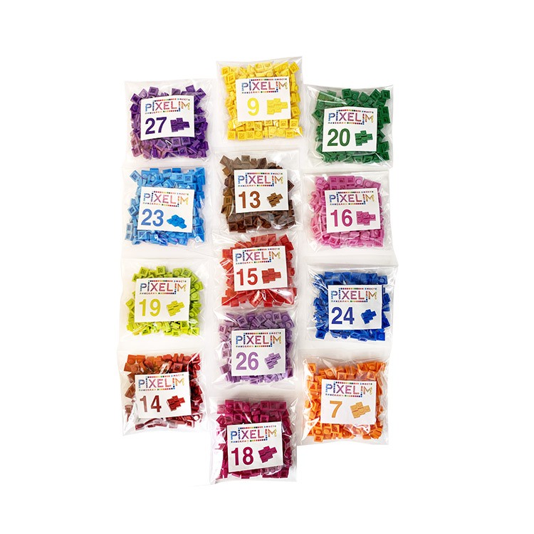 Картина-мозаика из конструктора PIXELIM «Радужный орел» — картинка 6