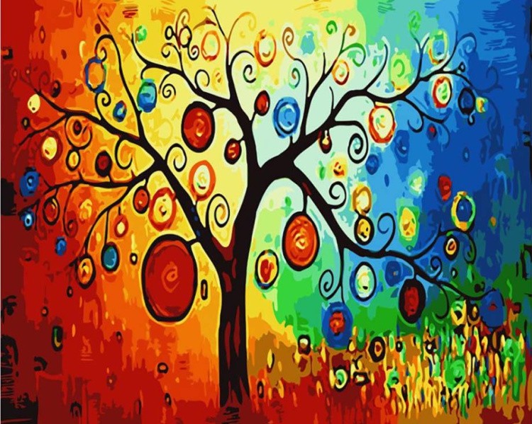 Алмазная вышивка «Дерево счастья»