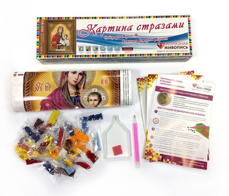 Алмазная вышивка «Икона Утоли Мои Печали» — картинка 2