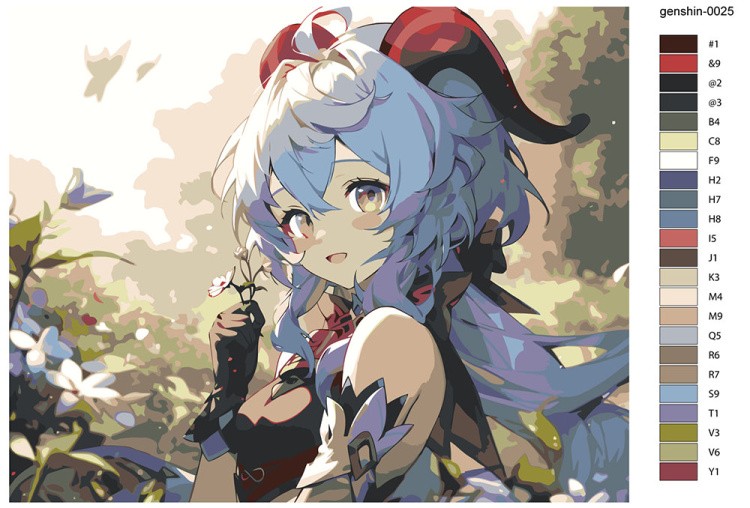 Картина по номерам «Genshin Impact Геншин Импакт: Гань Юй 3» — картинка 2