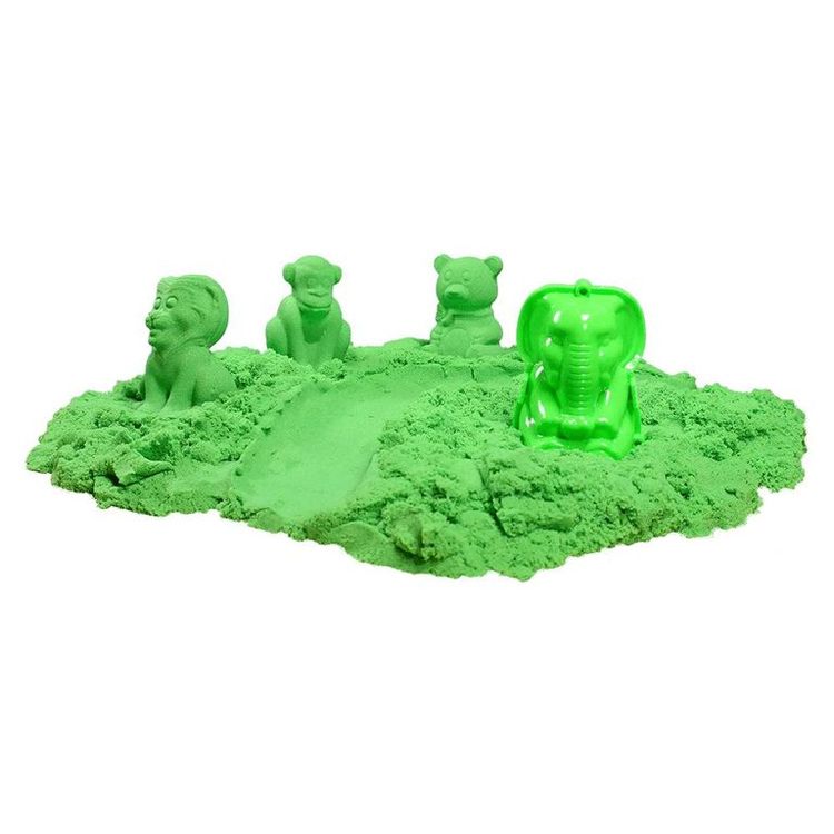 Космический пластичный песок набор «В поисках сокровищ» 3 кг (цвет зелёный) — картинка 6
