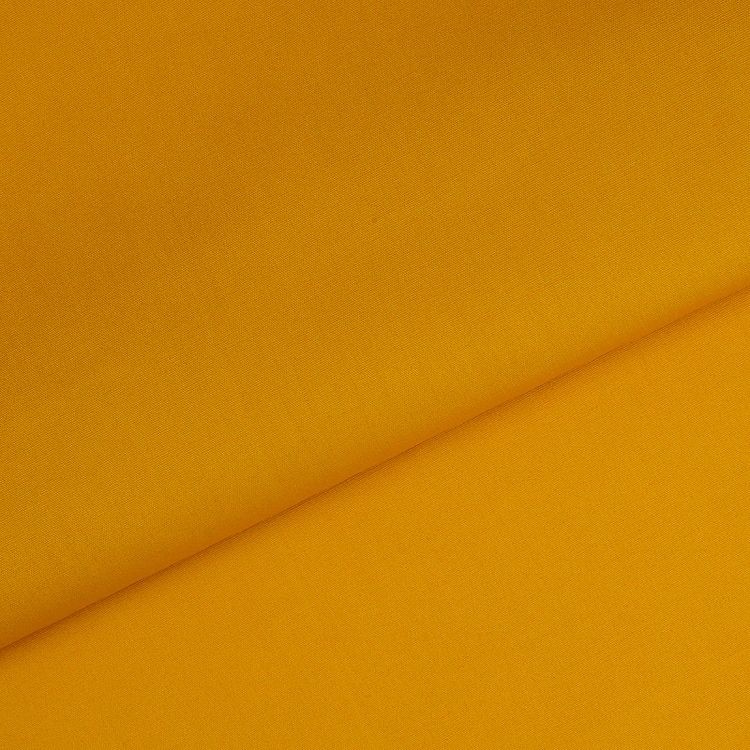 Ткань Поплин стрейч, 1 м х 150 см, 125 г/м², цвет: горчица, TBY — картинка 2
