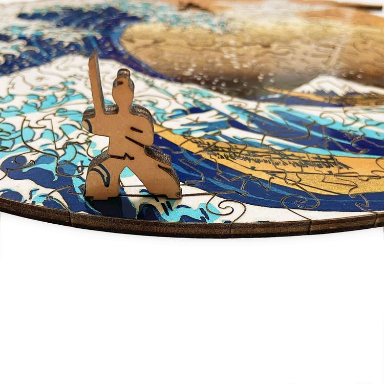 Деревянные пазлы Woodzle «Большая волна в Канагаве» (М) — картинка 3