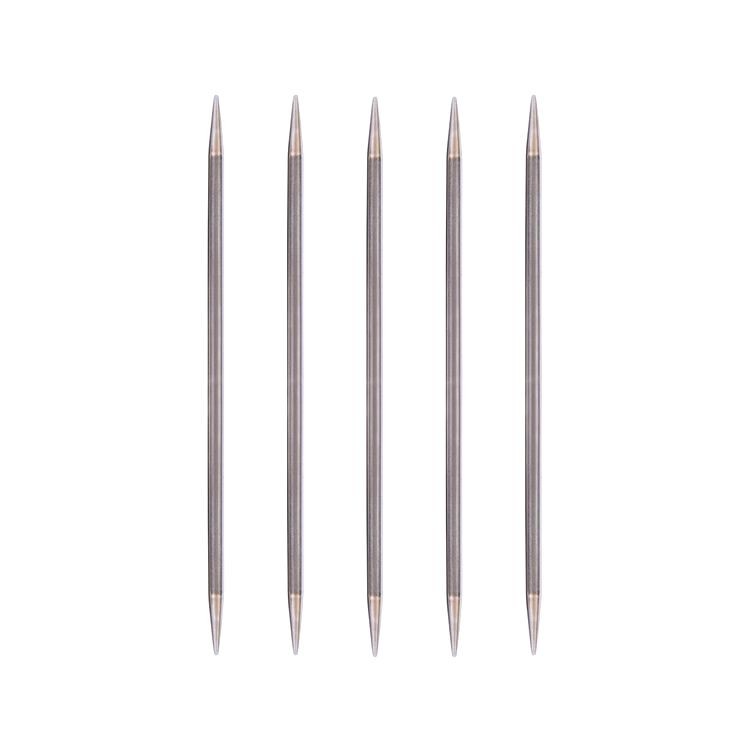 Спицы чулочные под никель, 5-ти компл., 15 см, сталь, 4,5 мм, Gamma — картинка 2