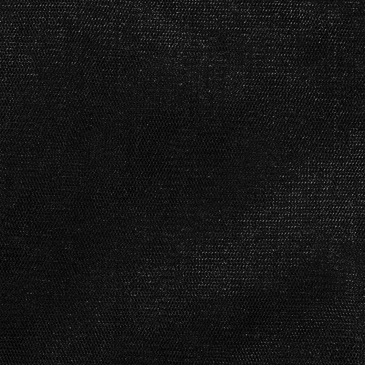 Фатин Kristal средней жесткости, блестящий, 5 м, ширина 300 см, цвет: черный — картинка 3