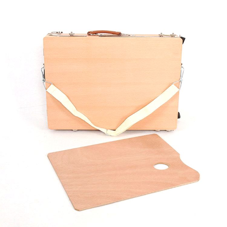 Этюдник напольный, металл. ножки, бук, 46,5x33x8,4 см, Vista-Artista — картинка 2