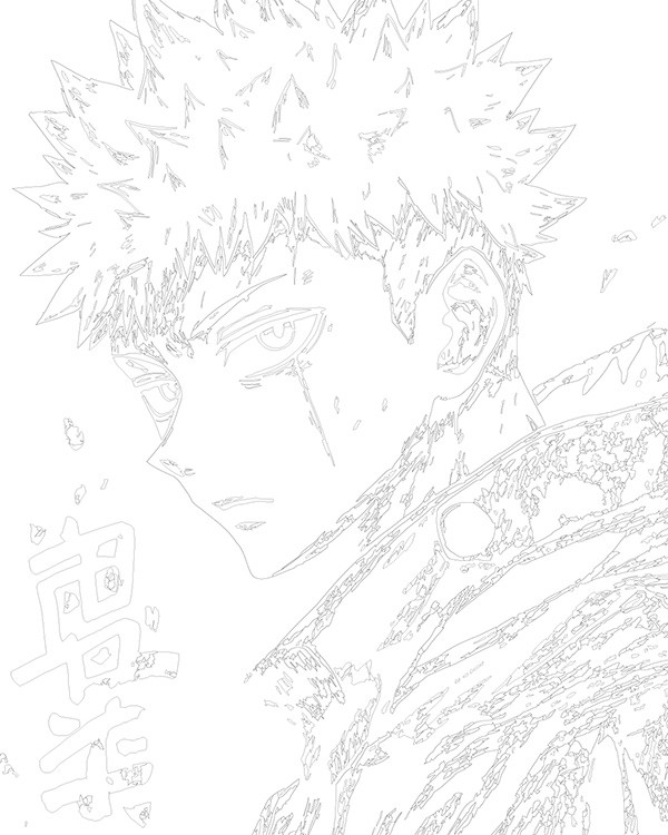 Картина по номерам «Аниме манга Магическая битва: Юдзи чб» — картинка 3