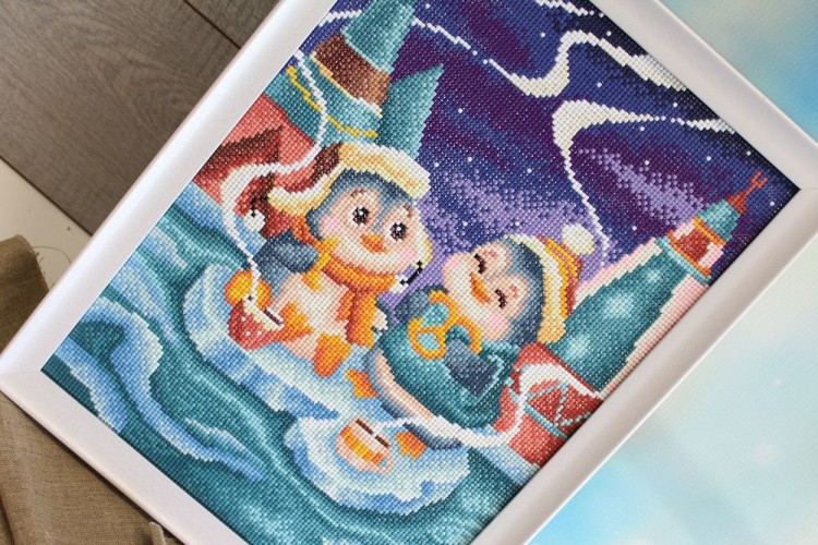 Алмазная вышивка «Тёплая беседа» — картинка 2