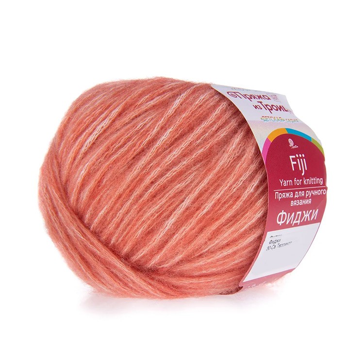 Пряжа из Троицка Фиджи (30), светло-терракотовый, 5 шт. по 50 г — картинка 2