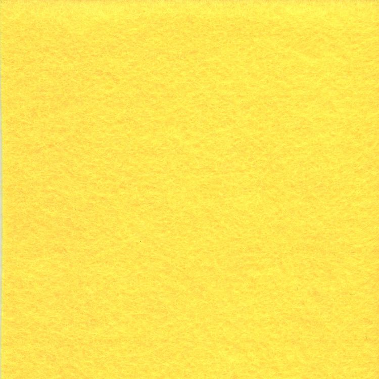 Цветной фетр для творчества в рулоне 500х700 мм, толщина 2 мм, желтый, ОСТРОВ СОКРОВИЩ — картинка 3