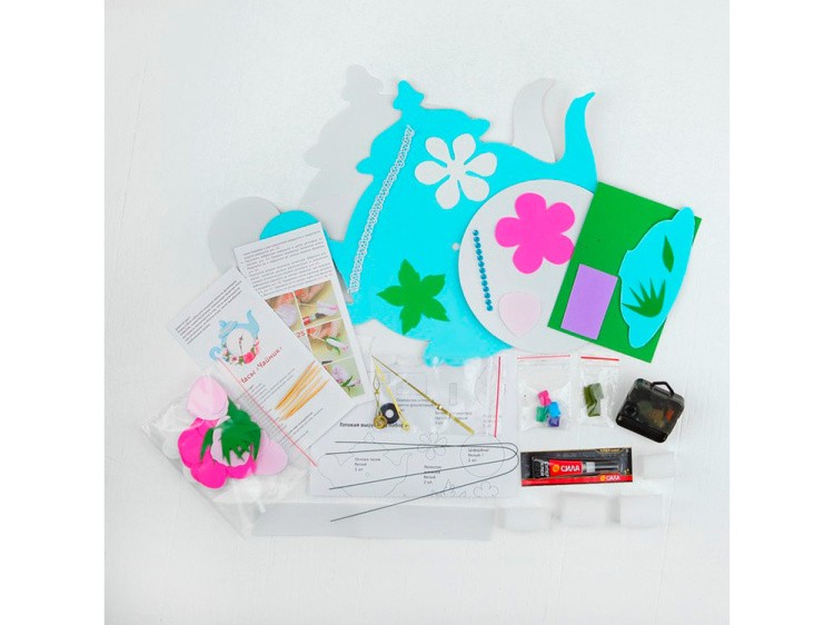 Часы из фоамирана «Чайник» — картинка 2