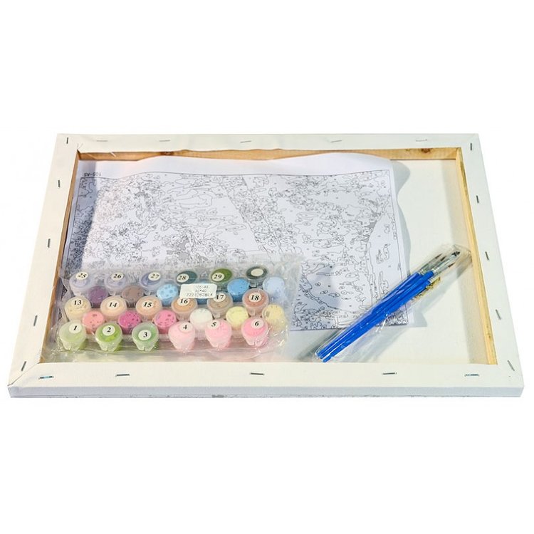 Картина по номерам «Тихая улочка» — картинка 3