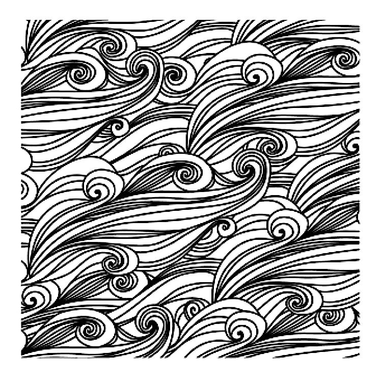 Текстурный лист «Море», Craft&Clay
