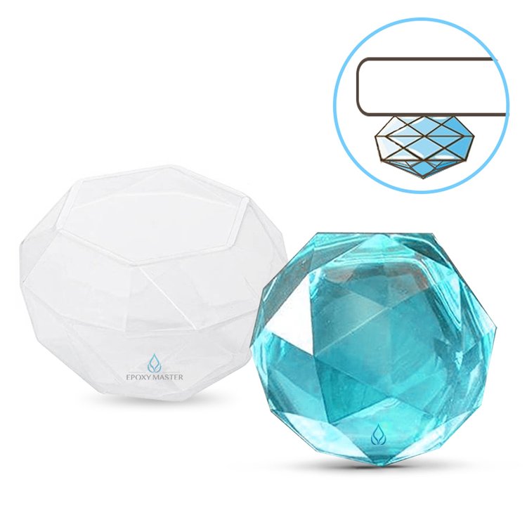 Силиконовый молд Epoxy Master ножки кристаллы 2 см, 4 шт — картинка 2