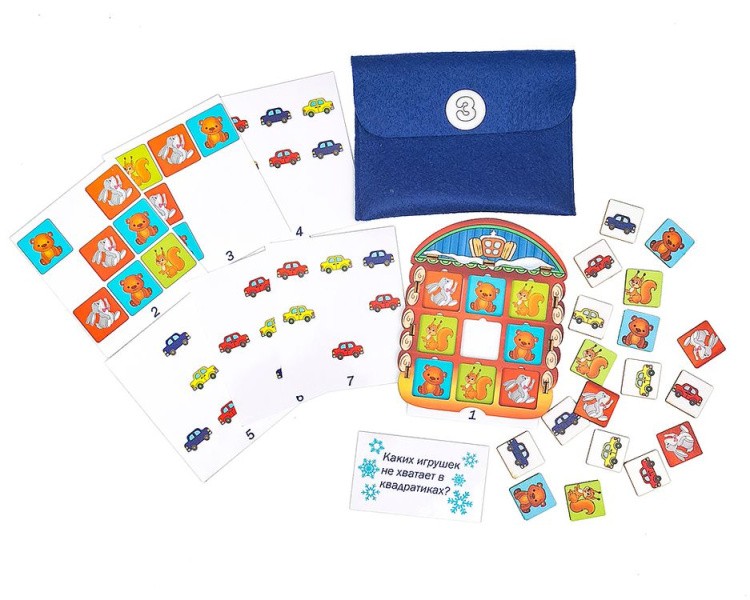 Развивающее пособие из дерева «Новогодняя посылка» — картинка 5