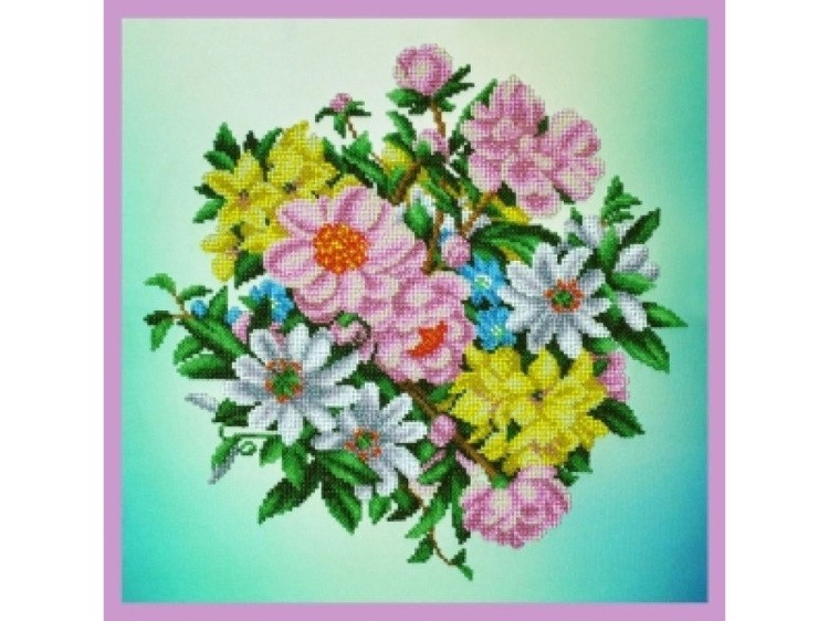 Набор для вышивания бисером «Садовые цветы»
