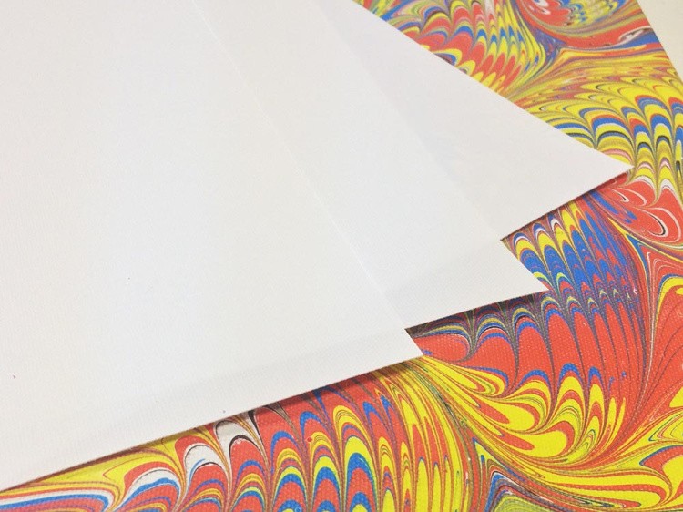 Холст грунтованный для эбру А4, 6 шт., Эбру-Профи — картинка 3