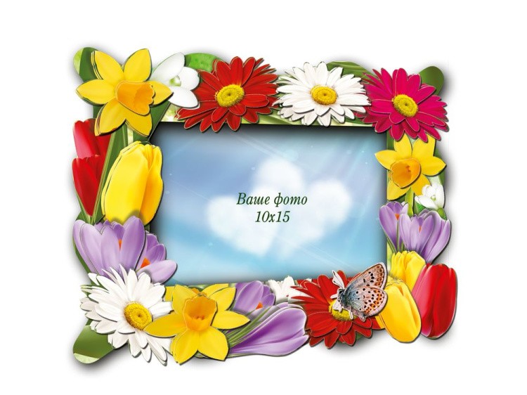 Объемная фоторамка «Весенний букет» — картинка 4