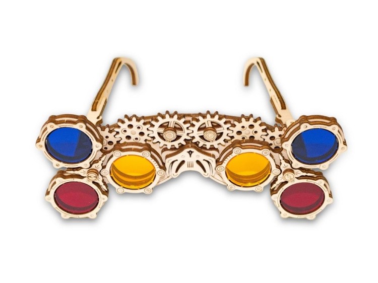 Конструктор из дерева «Стим-панк Очки Гогглы», Eco Wood Art — картинка 2