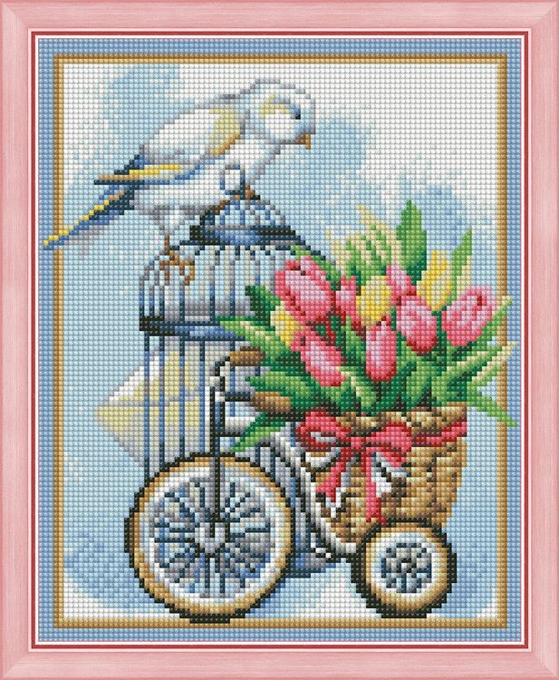 Алмазная вышивка «Пернатый почтальон» — картинка 2