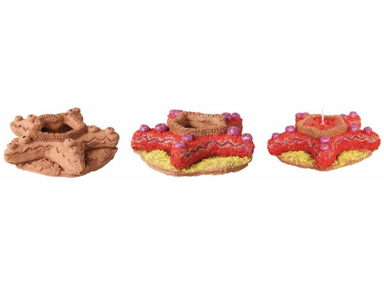 Глиняная свеча «Огненный цветок» — картинка 4