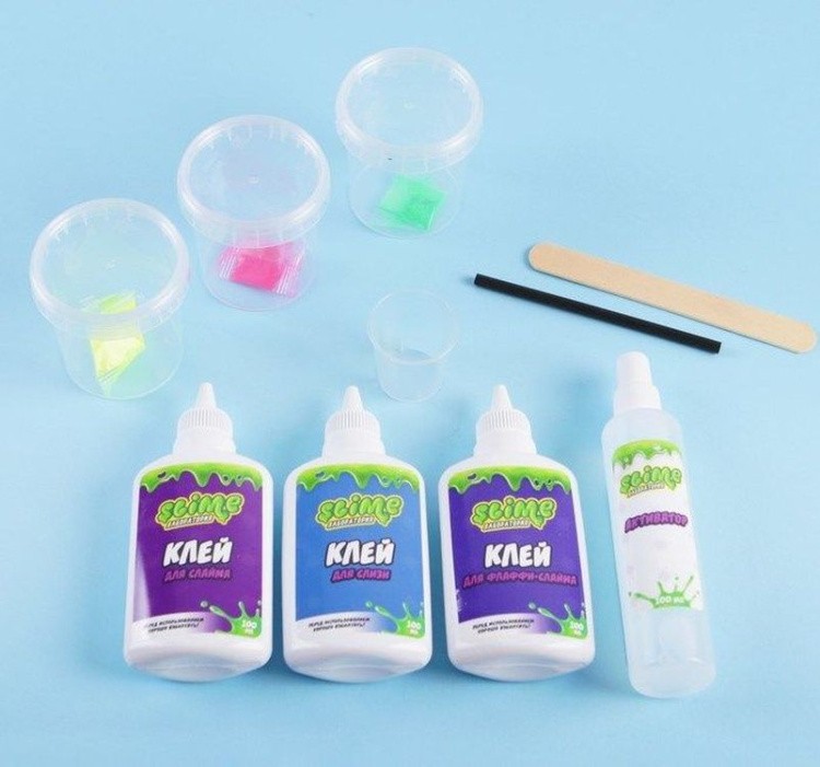 Средний набор 3 в 1 Slime «Лаборатория», 300 гр. — картинка 2