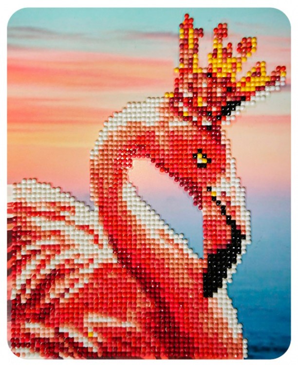 Алмазная вышивка «Королевский фламинго»