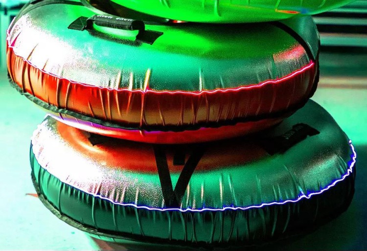 Детская зимняя ватрушка тюбинг для катания 105 см — картинка 8