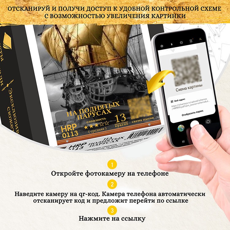 Картина по номерам с поталью «Панно Космический пейзаж» — картинка 8