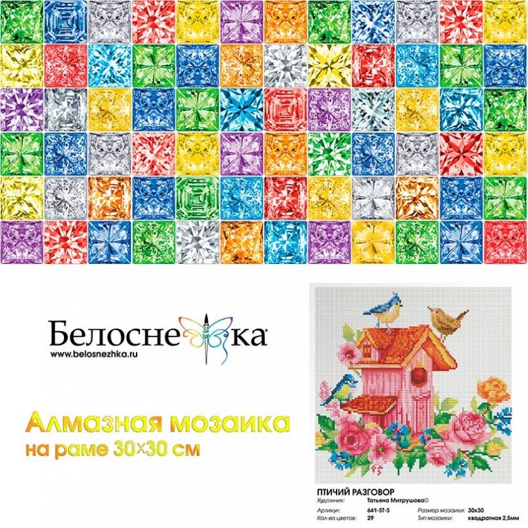 Алмазная вышивка «Птичий разговор» — картинка 2
