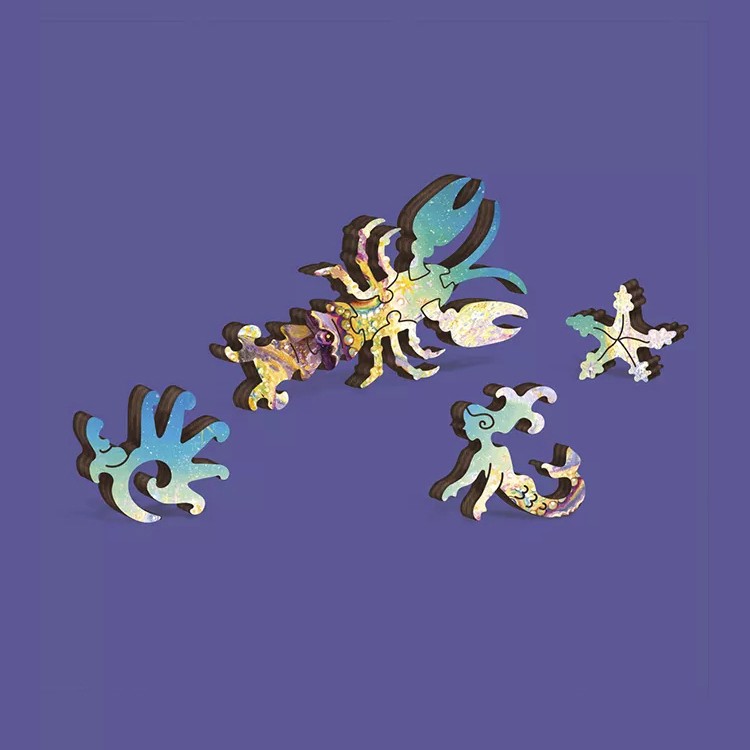 Деревянные пазлы DAVICI «Знак зодиака. Рак» — картинка 4