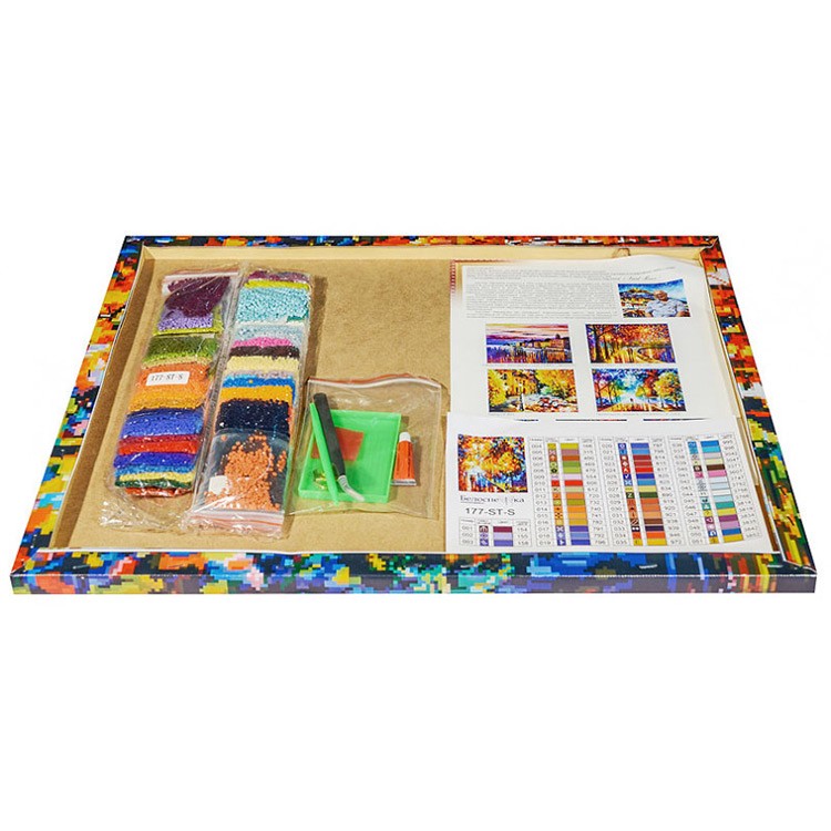 Алмазная вышивка «Огни в ночи» — картинка 3