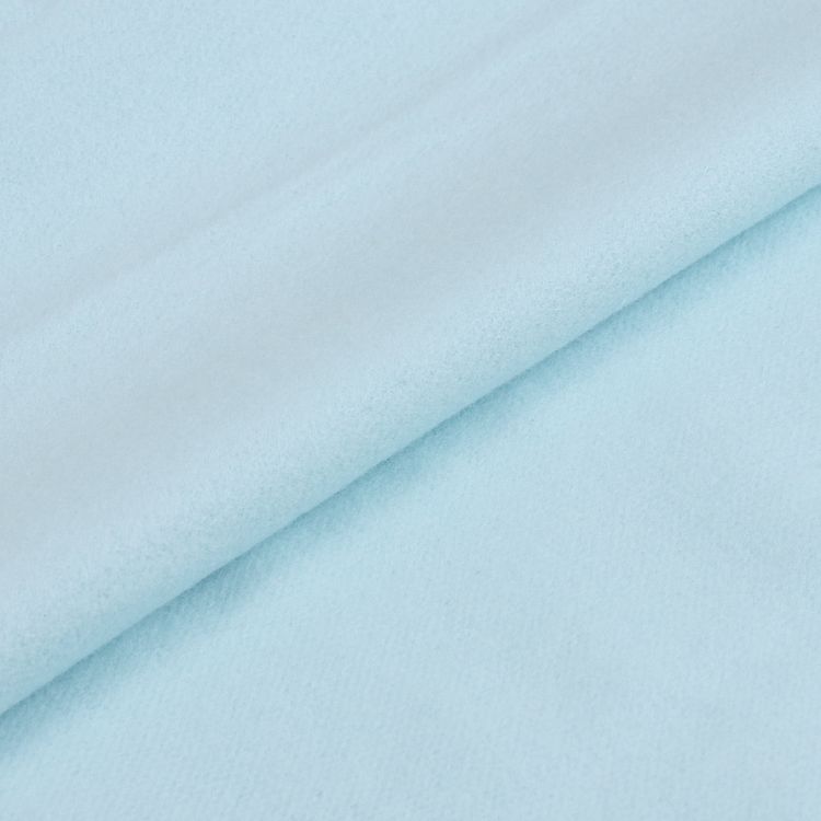 Ткань трикотаж Футер 2х нитка, начес, с лайкрой, 6 м, ширина 200 см, цвет: олубой, TBY — картинка 4