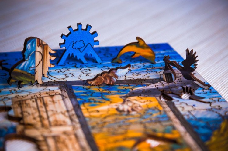 Деревянные пазлы DAVICI «Цветок в душе» — картинка 5