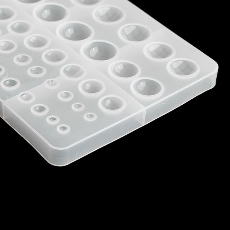 Силиконовый молд «Кабошоны (линзы)», круглые 5-30 мм, 50 ячеек, Artline — картинка 2