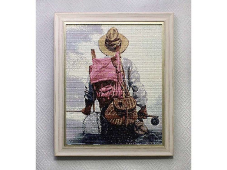 Алмазная вышивка «Рыбак» — картинка 3