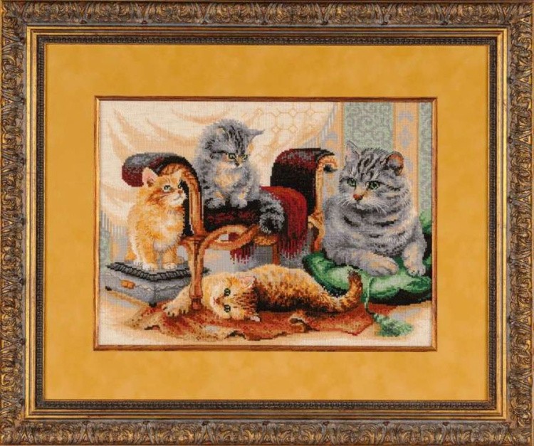 Набор для вышивания «Кошачье семейство» — картинка 3