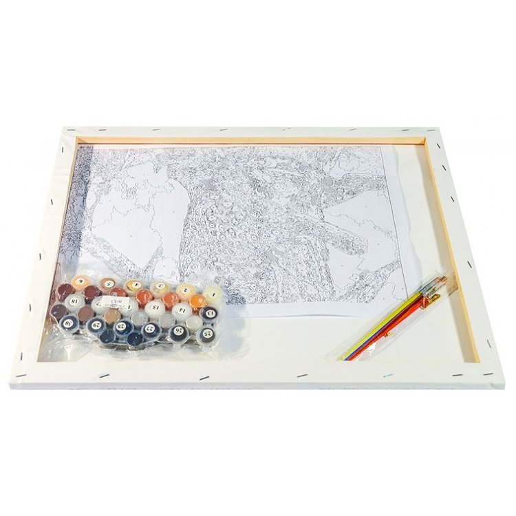 Картина по номерам «Леопард на отдыхе» — картинка 3